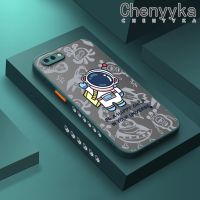 เคส Chenyyyka สำหรับ OPPO R11 R11s เคส R9s ลายการ์ตูนขนาดเล็กนักบินอวกาศมีน้ำค้างแข็งโปร่งใสบางเคสแข็งขอบสี่เหลี่ยมกันกระแทกปลอกซิลิโคนคลุมทั้งหมดเคสนิ่มป้องกัน