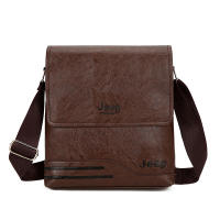 JEEP กระเป๋าสะพายไหล่ กระเป๋าเมสเซนเจอร์หนัง สำหรับผู้ชาย Messenger Bag PU Leather สำหรับผู้ชาย