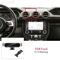 Gravity Car Mobile Phone Holder For Ford Mustang MK6 S550 2015 2016 2017 2018 2019 2020 Air Outlet Mount GPS Bracket Accessories