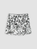 Cider Sequin Middle Waist Mini Skirt