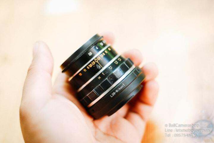 ขายเลนส์รัสเซีย-industar-61-50mm-f2-8-สีดำ-for-nikon-1-mirrorless