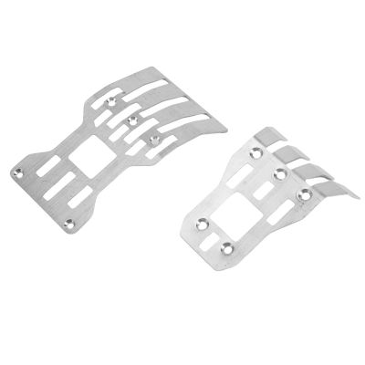Stainless Steel Front and Rear Chassis Armor Protector Skid Plate for Arrma 1/7 Mojave RC Car Upgrade Parts Accessories