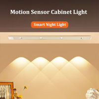 ร้อน203040เซนติเมตร LED ภายใต้คณะรัฐมนตรีไฟ Motion Sensor แบบชาร์จโคมไฟคืนสำหรับตู้ครัวตู้เสื้อผ้าแสงสมาร์ทโคมไฟติดผนัง