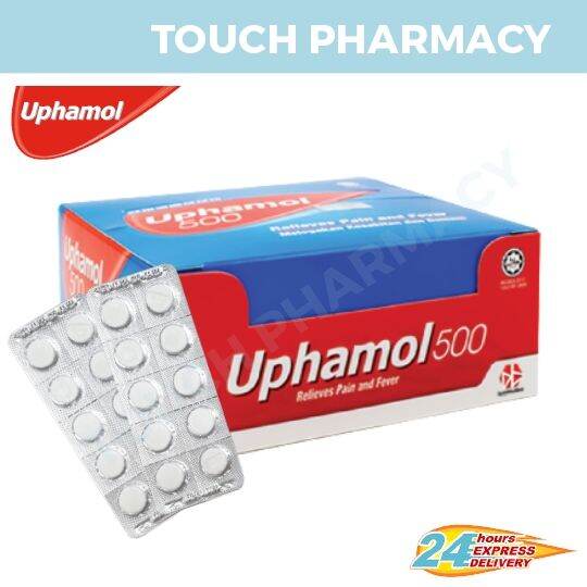 Uphamol 500mg (paracetamol) 10'tablets Strip   180'tablets Box 