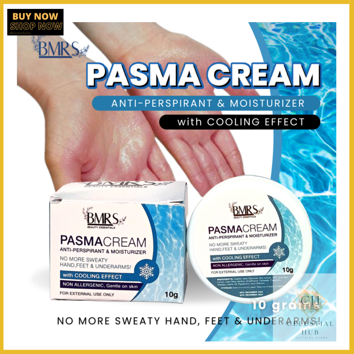 Original BMRS PASMA CREAM With Cooling Effect 10g [for Sweaty HANDS ...