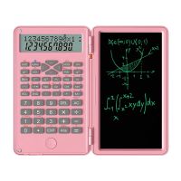 Scientific Calculators 12-Digit LCD Display With Erasable Writing Tablet Foldable For Home School Meeting And Study