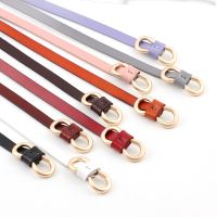 【CW】 Double Layer Cowskin Belt Female Waist Belts Women Thin Butterfly Buckle Belt Strap cinturon mujer cinto feminino cinturones