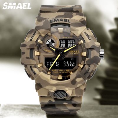 （A Decent035）SMAELSportWatch For Men Voltagedigital WatchesDate LEDTime Dislay Wristwatch 8001