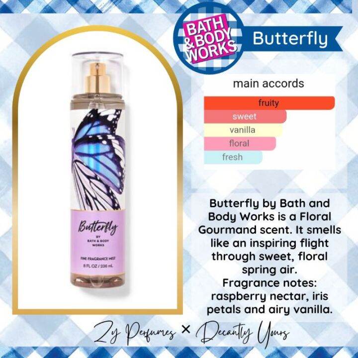 Bath & Body Works Butterfly Fine Fragrance Mist | 8 Fl.oz./236ml ...