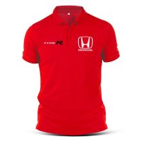 เสื้อโปโลแขนสั้น คอปก พิมพ์ลาย HONDA POLO HONDA ทรงหลวม ขนาดใหญ่ สําหรับคู่รัก