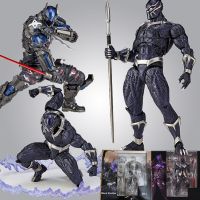 “: 》{} Revoltech Yamaguchi ฟิกเกอร์เสือดำสีดำ024แบทแมนอาร์คัมหุ่นอัศวินราชาแห่ง Wakanda โมเดลตุ๊กตาขยับแขนขาได้ของขวัญของเล่นตุ๊กตาพีวีซี