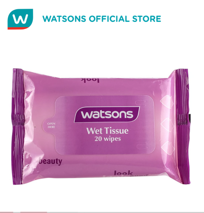 WATSONS Wet Tissue Look Good Beauty 20 wipes Lazada PH
