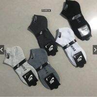 24H Sent Ready Stock Socks men women stoking Non-Slip Breathable Cotton Blends Low Cut Solid color casual Sock