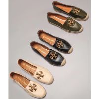 2023 new Tory Burch  Eleanor Series Three Colors Leather fisherman casual flats