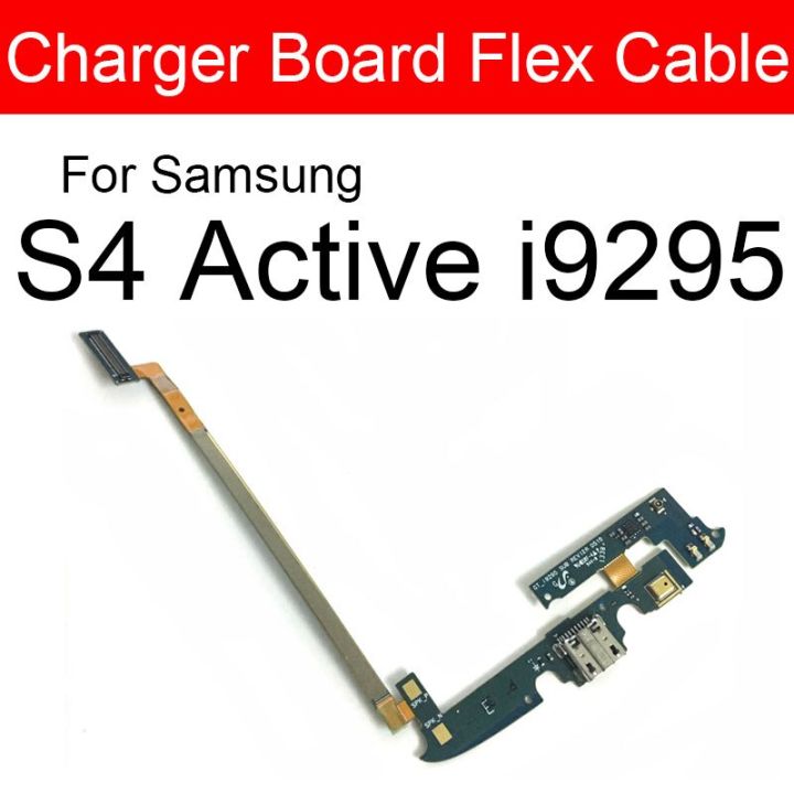 ชาร์จแจ็คบอร์ด Usb สำหรับ Samsung Galaxy S4 Active I537 I9295ตัวเชื่อมพอร์ตแจ็คเครื่องชาร์จ Usb สำหรับเปลี่ยนบอร์ดสายเคเบิลงอได้