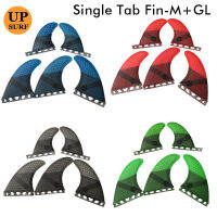 SUP Fins แท็บเดี่ยว G5 GL Honeycomb Surfboard แท็บเดี่ยวครีบสีเขียวน้ำเงินเทาแดง Tri-Quad Fin Set สำหรับท่อง