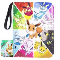 400pcs New Pokemon Cartoon Movie Pikachu Eevee Card Battle Album Organizer Zipper Binder Card Holder Childrens Toy Gift