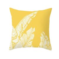 (All Inventory) YWZN Yellow Pineapple Leaf Decorative Pillow Case Yellow Pineapple Pillow Case Printed Pillow Case (Contact Seller) Support free customization. Double sided printing design for pillows)