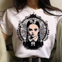 วันพุธ Addams เสื้อยืดผู้หญิง Anime Funny Top สาวออกแบบการ์ตูนญี่ปุ่นเสื้อผ้าS-5XL