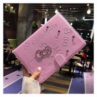 Sanrio Hello Kitty Case Ipad สำหรับ2017 2018 9.7 1 4 Air 2 10.5 9.7 3 10.2 Mini Pro 5 Pu 2019 Air2 5 Ipad