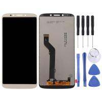 (Uniqueness Parts Store）หน้าจอ LCD TFT สำหรับ Motorola Moto E5 Plus พร้อม Digitizer ประกอบเต็มตัวเครื่อง (ทอง)