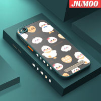 เคส JIUMOO สำหรับ Xiaomi Redmi 5 5A 5 PLus เคสลายเป็ดแฮปปี้บางดีไซน์ใหม่ขอบสี่เหลี่ยมด้านข้างกันกระแทกมีน้ำค้างแข็งโปร่งใสแข็งเคสมือถือปลอกซิลิโคนคลุมทั้งหมดเคสป้องกันกล้อง Softcase