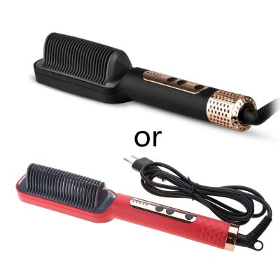☬✁❆ Hair Straighteneing Brush Negative Heated Anti-Scald Straightener Comb for Smooth frizz Free and Healthy Hair