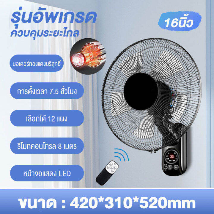 พัดลมติดผนัง-16นิ้ว-พัดลมผนัง-พัดลม16นิ้ว-wall-fan-รีโมท-พัดลมผนัง-พัดลมติดผนังรีโมท-พัดลมติดผนังในครัวเรือ