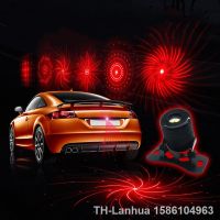 【LZ】♝  Car Auto LED Laser Fog Light Vehicle Anti-Collision Taillight Brake Warning Lamp Car Parking Brake Light Tail Warning Bulb