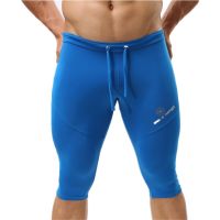 Men Swim Pants Tight Sexy Swimsuits Shorts Sweatpants Swimming Trunk Surf Board Beachshorts Gay Swimwear Low Rise Bathing Briefs Swimwear