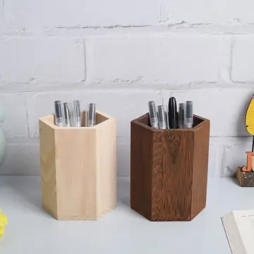 Natural Wood Desk Pen Holder Pencil Organizer Desktop Office Pencils Stand  Holder - China Pen Holder and Office Pen Storage price