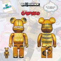 ?พร้อมส่ง? MEDICOMTOY : BEARBRICK  Garfield Gold Chrome 100% 400% ?ของใหม่ ของแท้ ?