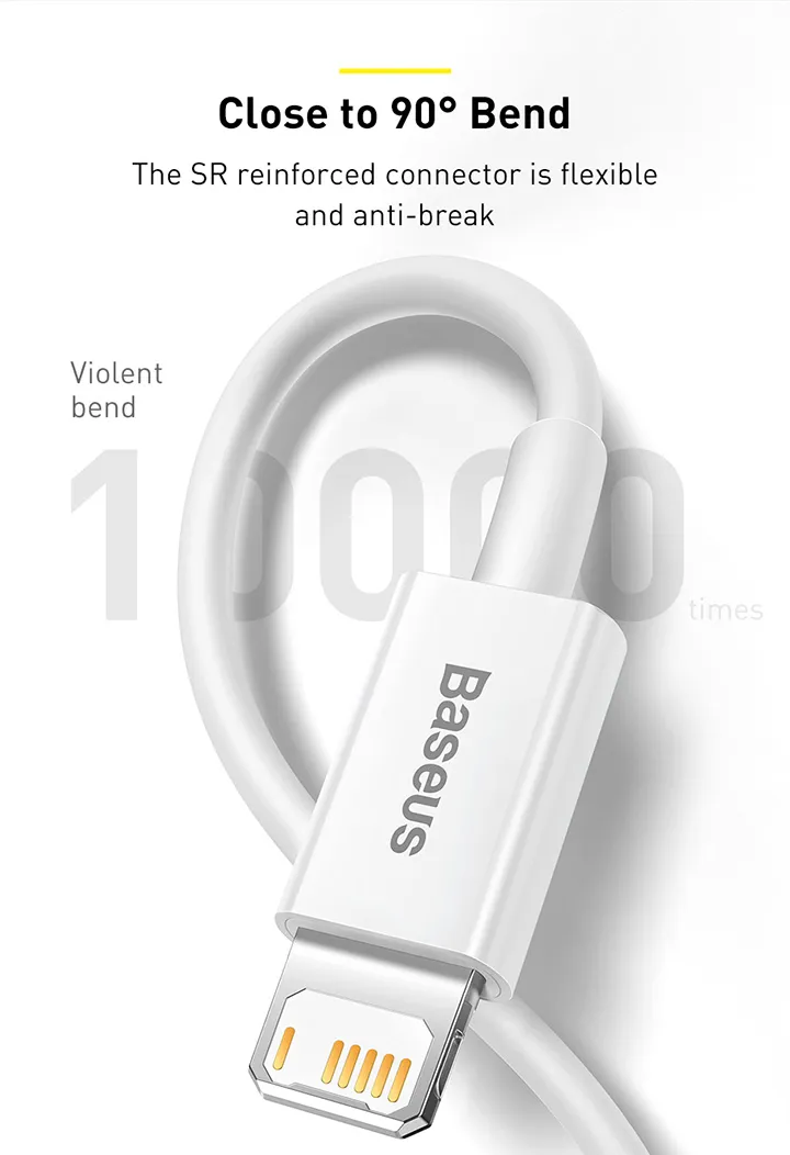 Baseus cable superior series pour lightning / iphone 2.4A-3