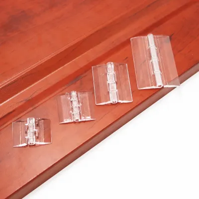 10Pcs 25X33 30X33 38X45 65x42 Plastic Folding Hinges Transparent Plexiglass Hinge Durable Clear Acrylic