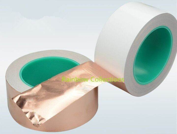 5-50mm-width-25-meters-double-copper-foil-tape-copper-double-sided-conductive-copper-foil-tape-conductive-tape-shielding-tape-adhesives-tape