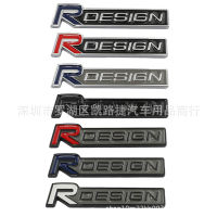 R-โลโก้ออกแบบตัวนูนติดฝากระโปรงท้าย Rdesign สติกเกอร์สำหรับวอลโว่ด้านข้าง S60 V40 V60 C40 C30 S90 S60 XC40 XC60ป้าย XC90โลหะ3D