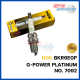 หัวเทียน NGKแท้ 100% BKR6EGP G-POWER PLATINUM  7092  หัวเทียนเข็ม (ชุด 4หัว)