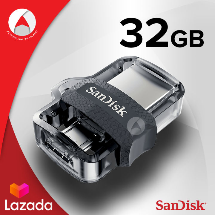 sandisk-ultra-dual-drive-m3-0-32gb-sddd3-032g-g46-แฟลชไดร์ฟ-สำหรับ-สมาร์ทโฟน-แท็บเล็ต-android-และ-คอมพิเตอร์-notebook-เมมโมรี่-แซนดิส