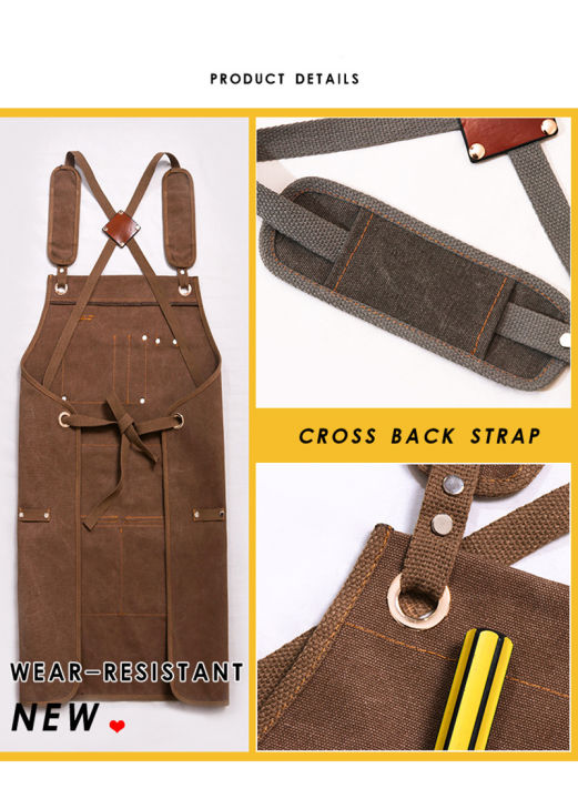 roast-coffee-apron-attendant-work-clothes-carpenter-apron-canvas-work-apron-barber-apron-restaurant-work-apron