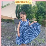 BABEPROUD ชุดเด็กหญิงอายุ 1-6 ปี ชุดเดรสแฟชั่นลายเกาหลี