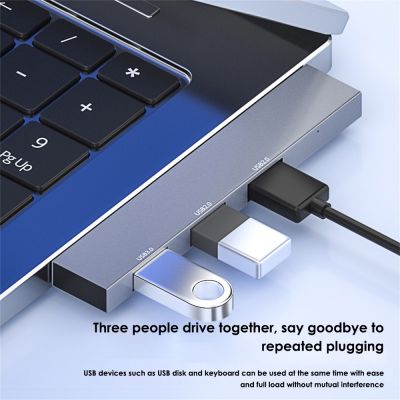 Adaptor Usb multifungsi Hub Usb 3.0 2.0 ringkas Universal 3 dalam 1