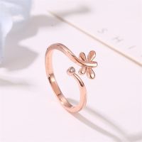 [COD] European and new dragonfly diamond ring temperament simple butterfly tail fashion retro open girl