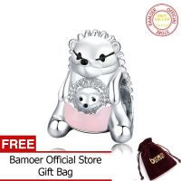 BAMOER 925เงินสเตอร์ลิงแม่เม่นสัตว์เลี้ยงโลหะ Charm For Original สร้อยข้อมือเงินเครื่องประดับดีไอวายกำไลข้อมือ BSC239