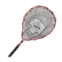 Fly Fishing Net Folding Dip Net Outdoor Fishing Non-Slip Aluminum Alloy Pole Handle Large Catching Fish Mesh