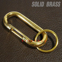 KEY CHAIN CARABINER(Solid Brass) Keyring  C/m (#91)