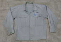 เสื้อช็อป เสื้อช่าง เสื้อช็อปช่าง​ เสื้อทำงาน เสื้อยูนิฟอร์ม​ uniform​ work​ ​shirt ของญี่ปุ่น ไซส์ M