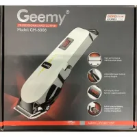 SALE Geemy ปัตตาเลี่ยนคนไร้สาย GM-6008 ปัตตาเลี่ยนไร้สาย ใบมีดไททาเนี่ยม เดินเงียบ ปัตตาเลี่ยนเด็ก ปัตตาเลี่ยนไฟฟ้า