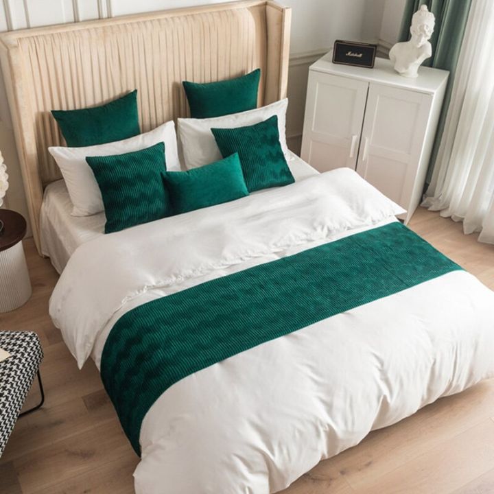 ปลอกหมอนท้ายเตียงทำจากผ้ากำมะหยี่สไตล์ยุโรปตกแต่งโรงแรมในบ้านที่ปรับเตียง
