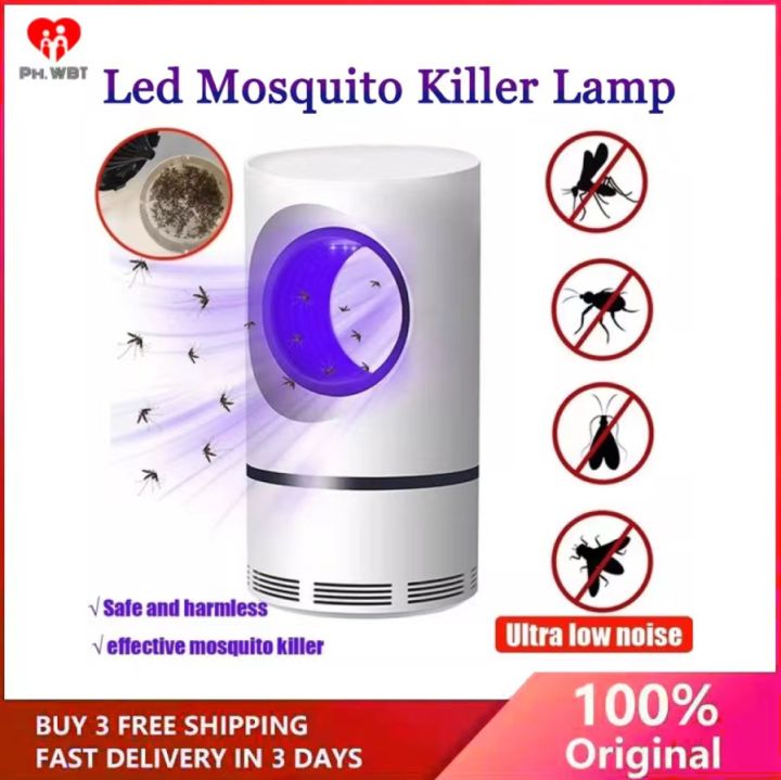 USB Mosquito Killer Photocatalyst Lamok Killer Silent Safe UV LED Light ...