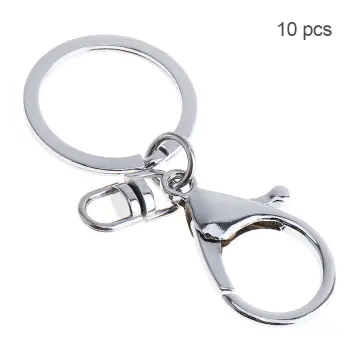 5pcs/lot 30mm Key Ring Long 70mm Popular Classic Plated Lobster Clasp Key  Hook Chain Jewelry Making for Keychain